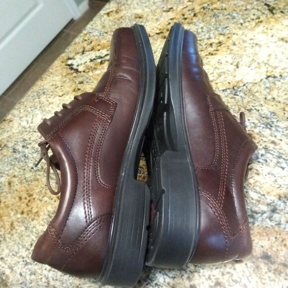 Mens Ecco Lace Up Brown Dress Work Shoes Size 43 (10 US) EUC - Picture 8 of 12